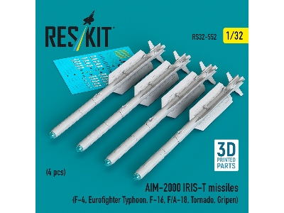 Aim-2000 Iris-t Missiles (4 Pcs / 3d-printed) - zdjęcie 1