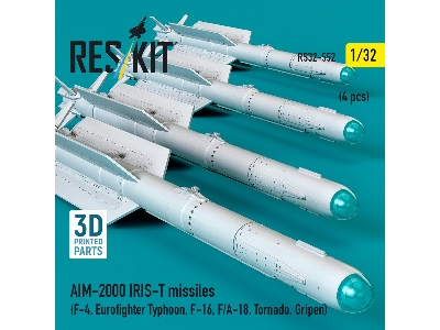 Aim-2000 Iris-t Missiles (4 Pcs / 3d-printed) - zdjęcie 2