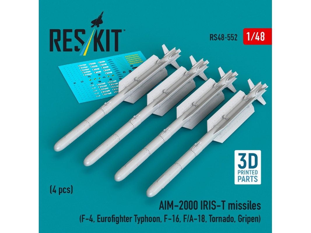 Aim-2000 Iris-t Missiles (4 Pcs / 3d-printed) - zdjęcie 1
