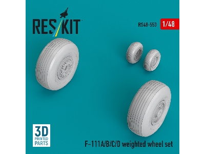 General Dynamics F-111 A/B/C/D - Weighted Wheel Set (3d-printed) - zdjęcie 2