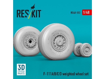 General Dynamics F-111 A/B/C/D - Weighted Wheel Set (3d-printed) - zdjęcie 3