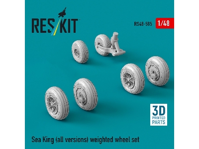Sikorsky Sh-3 Sea King (All Versions) - Weighted Wheel Set (3d-printed) - zdjęcie 1