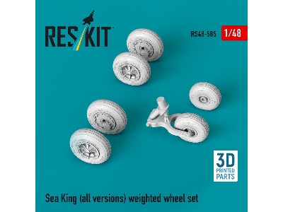 Sikorsky Sh-3 Sea King (All Versions) - Weighted Wheel Set (3d-printed) - zdjęcie 2