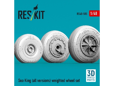 Sikorsky Sh-3 Sea King (All Versions) - Weighted Wheel Set (3d-printed) - zdjęcie 3