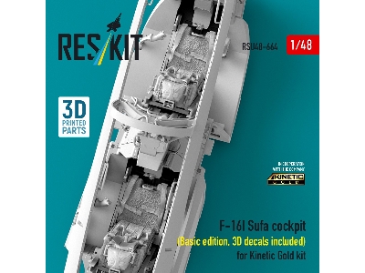 Lockheed Martin F-16i Sufa - Cockpit Basic Edition With 3d Decals (For Kinetic Gold Kits / 3d-printed) - zdjęcie 2