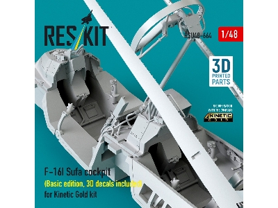 Lockheed Martin F-16i Sufa - Cockpit Basic Edition With 3d Decals (For Kinetic Gold Kits / 3d-printed) - zdjęcie 3