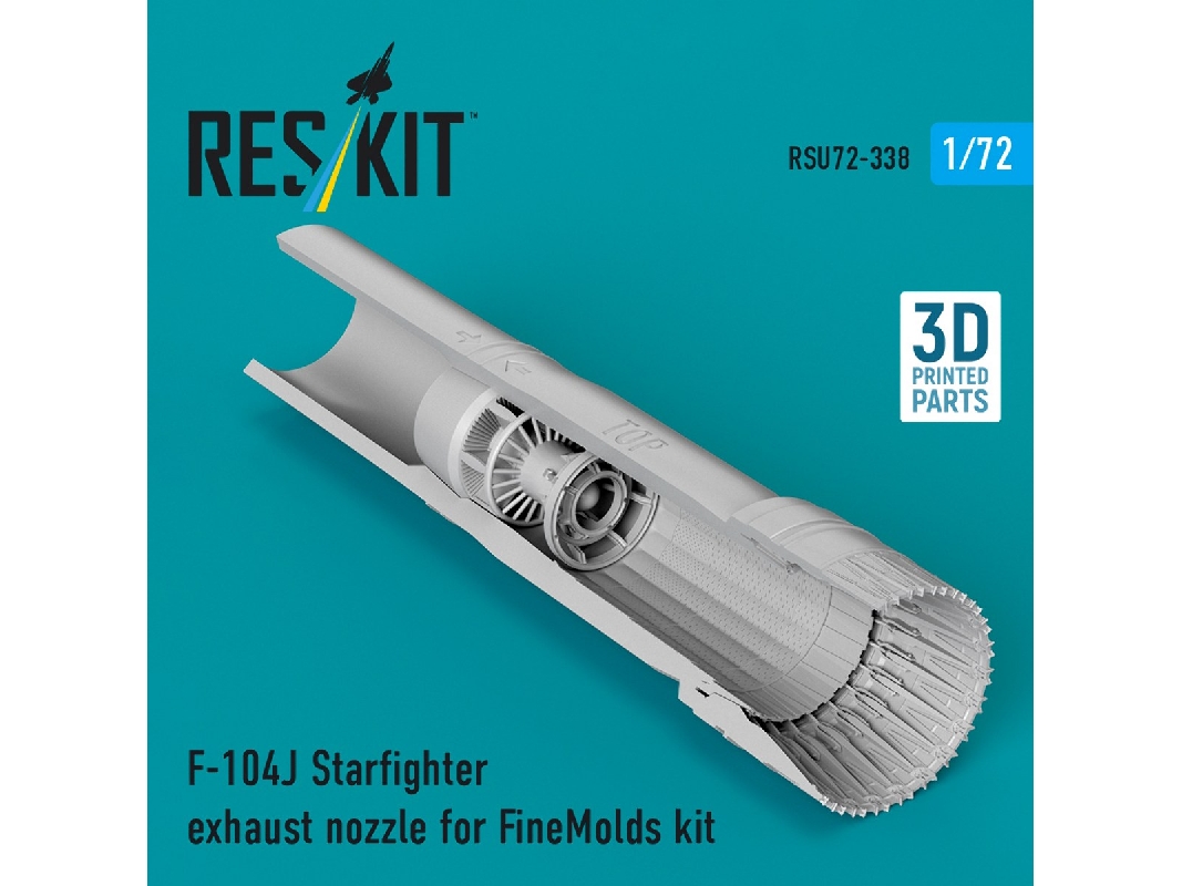 Lockheed F-104 J Starfighter - Exhaust Nozzle (For Fine Molds Kits / 3d-printed) - zdjęcie 1