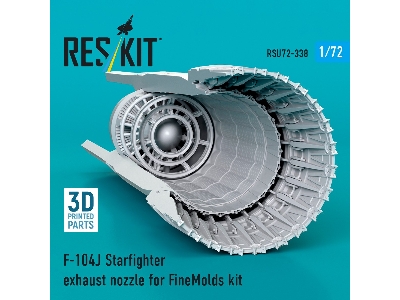 Lockheed F-104 J Starfighter - Exhaust Nozzle (For Fine Molds Kits / 3d-printed) - zdjęcie 3