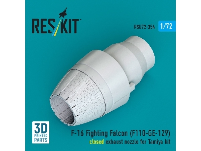 F-16 Fighting Falcon - F110-ge-129 Closed Exhaust Nozzle (For Tamiya Kits / 3d-printed) - zdjęcie 1