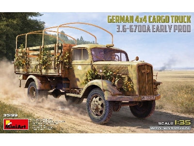 German 3t 4x4 Cargo Truck 3.6-6700a (Early Production) - zdjęcie 1