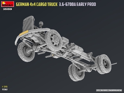 German 3t 4x4 Cargo Truck 3.6-6700a (Early Production) - zdjęcie 3