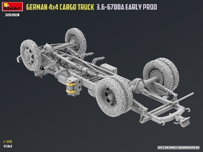 German 3t 4x4 Cargo Truck 3.6-6700a (Early Production) - zdjęcie 4