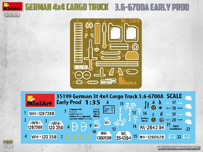 German 3t 4x4 Cargo Truck 3.6-6700a (Early Production) - zdjęcie 5