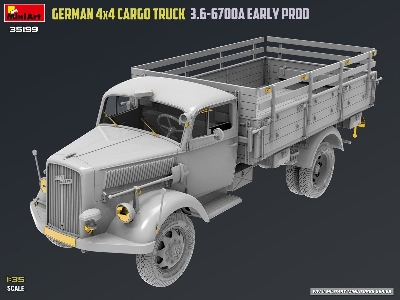 German 3t 4x4 Cargo Truck 3.6-6700a (Early Production) - zdjęcie 13
