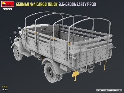 German 3t 4x4 Cargo Truck 3.6-6700a (Early Production) - zdjęcie 24
