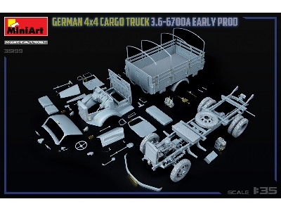 German 3t 4x4 Cargo Truck 3.6-6700a (Early Production) - zdjęcie 30