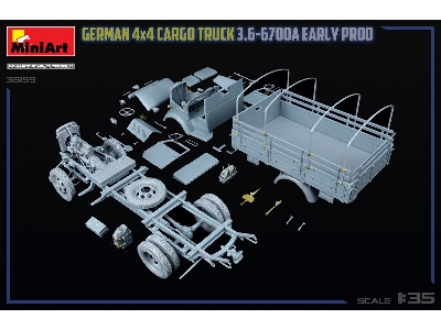 German 3t 4x4 Cargo Truck 3.6-6700a (Early Production) - zdjęcie 31