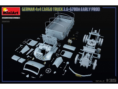 German 3t 4x4 Cargo Truck 3.6-6700a (Early Production) - zdjęcie 32