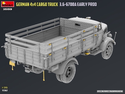 German 3t 4x4 Cargo Truck 3.6-6700a (Early Production) - zdjęcie 35