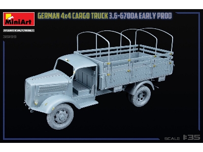 German 3t 4x4 Cargo Truck 3.6-6700a (Early Production) - zdjęcie 45