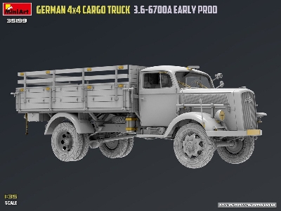German 3t 4x4 Cargo Truck 3.6-6700a (Early Production) - zdjęcie 46