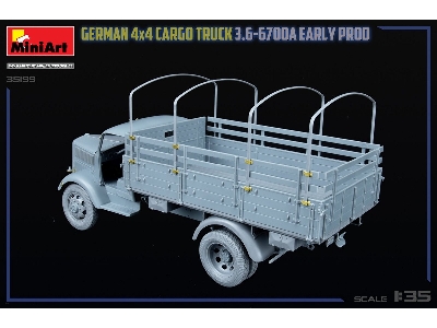 German 3t 4x4 Cargo Truck 3.6-6700a (Early Production) - zdjęcie 47