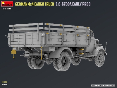 German 3t 4x4 Cargo Truck 3.6-6700a (Early Production) - zdjęcie 50