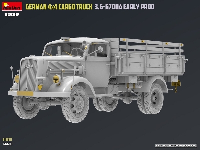 German 3t 4x4 Cargo Truck 3.6-6700a (Early Production) - zdjęcie 51