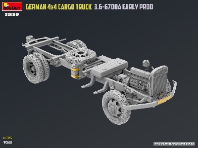 German 3t 4x4 Cargo Truck 3.6-6700a (Early Production) - zdjęcie 53