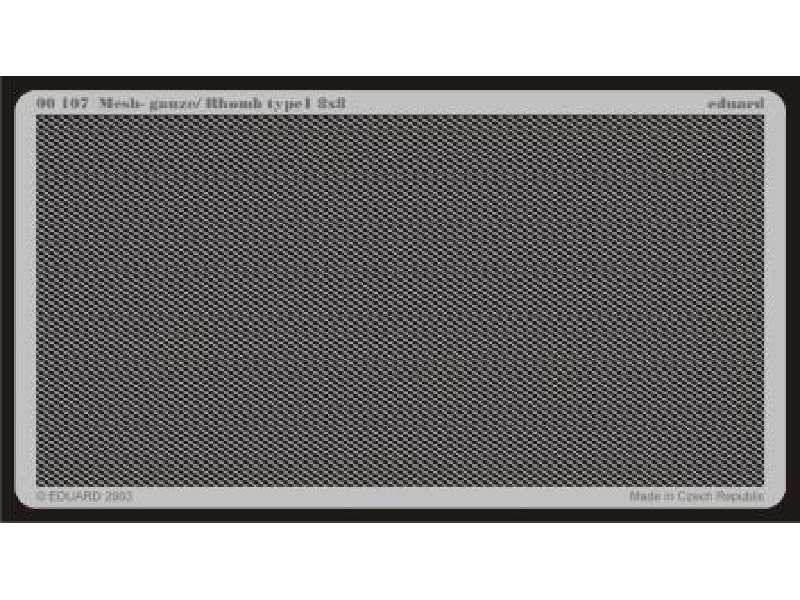 Mesh - gauze/ Rhomb type 1 8x8 - blaszki - zdjęcie 1 Mesh - gauze/ Rhomb type 1 8x8 - blaszki - zdjęcie 1