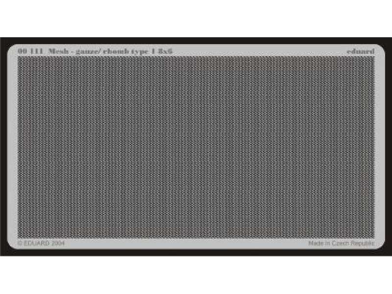 Mesh - gauze/ Rhomb type 8x6 - blaszki - zdjęcie 1 Mesh - gauze/ Rhomb type 8x6 - blaszki - zdjęcie 1