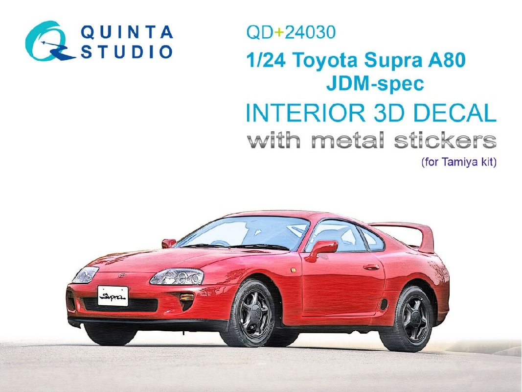 Toyota Supra A80 Jdm-spec - 3d-printed & Coloured Interior With Metal Sticker Parts (For Tamiya Kits) - zdjęcie 1
