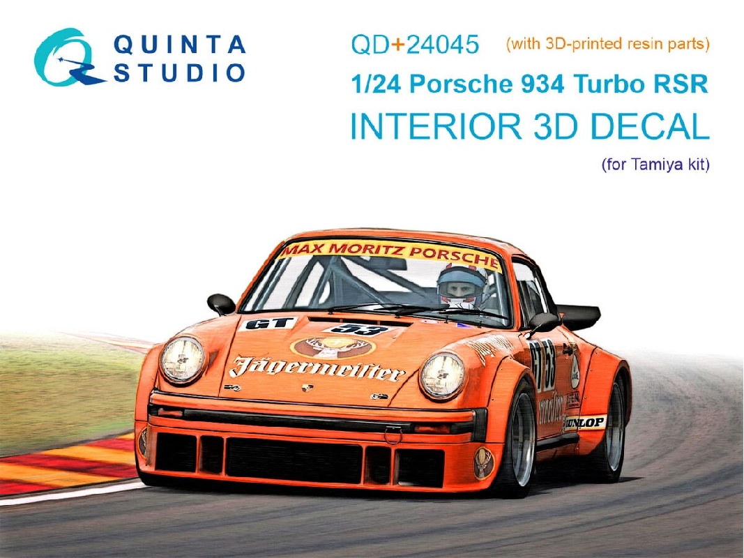 Porsche 934 Turbo Rsr - 3d-printed & Coloured Interior With 3d-printed Resin Parts (For Tamiya Kits) - zdjęcie 1