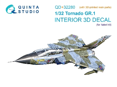 Panavia Tornado Gr.1 - 3d-printed & Coloured Interior With 3d-printed Parts (For Italeri Kits) - zdjęcie 1