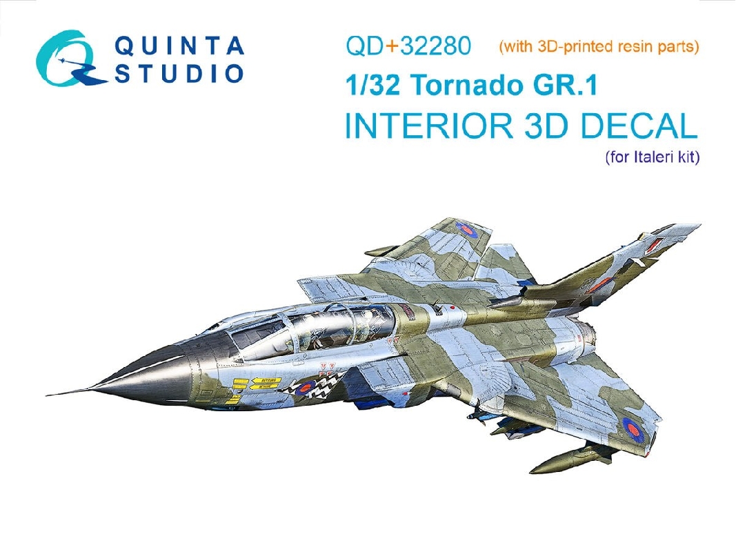 Panavia Tornado Gr.1 - 3d-printed & Coloured Interior With 3d-printed Parts (For Italeri Kits) - zdjęcie 1