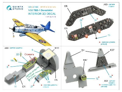 Douglas Tbd-1 Devastator - 3d-printed & Coloured Interior With 3d-printed Parts (For Trumpeter Kits) - zdjęcie 12