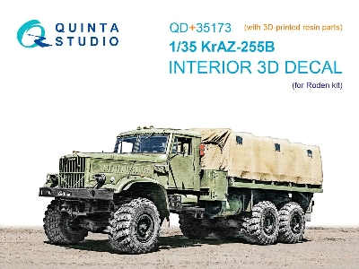 Kraz-255b - 3d-printed & Coloured Interior With 3d-printed Parts (For Roden Kits) - zdjęcie 1