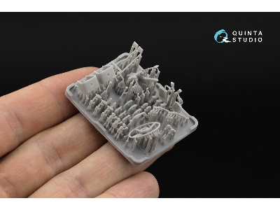 Toyota Fj43 Land Cruiser Series - 3d-printed & Coloured Interior With 3d-printed Parts (For Ak Interactive Kits) - zdjęcie 11