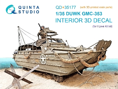 Gmc Dukw-353 - 3d-printed & Coloured Interior With 3d-printed Parts (For I Love Kit Kits) - zdjęcie 1