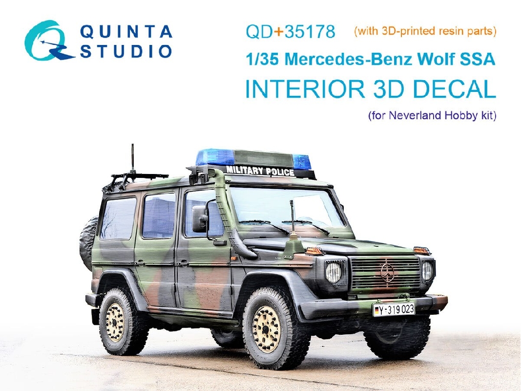 Mercedes-benz Wolf Ssa - 3d-printed & Coloured Interior With 3d-printed Resin Parts (For Neverland Hobby Kits) - zdjęcie 1