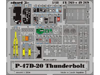  P-47D-20 1/48 - Hasegawa - blaszki - zdjęcie 2