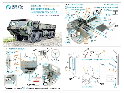 Hemtt A0 Family - 3d-printed & Coloured Interior With 3d-printed Parts (For Trumpeter Kits) - zdjęcie 11