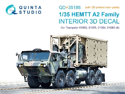 Hemtt A2 Family - 3d-printed & Coloured Interior With 3d-printed Resin Parts (For Trumpeter Kits) - zdjęcie 1