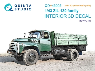 Zil-130 Family - 3d-printed & Coloured Interior With 3d-printed Resin Parts (For Avd Kits) - zdjęcie 1