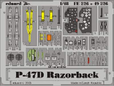  P-47D-20 1/48 - Tamiya - blaszki - zdjęcie 1