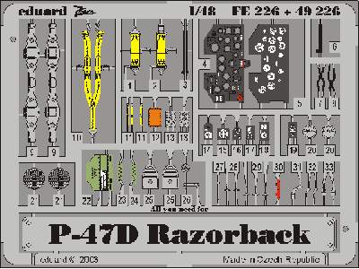  P-47D-20 1/48 - Tamiya - blaszki - zdjęcie 2