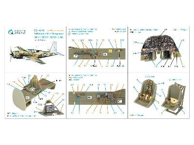 Vultee Mk.Ii Vengeance - 3d-printed & Coloured Interior With 3d-printed Parts (For Dora Wings Kits) - zdjęcie 11