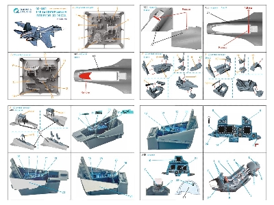 Sukhoi Su-30 Sm - 3d-printed & Coloured Interior With 3d-printed Resin Parts (For Zvezda Kits) - zdjęcie 15