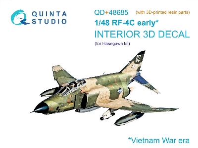 Mcdonnell Douglas Rf-4 C Phantom Ii (Early) - 3d-printed & Coloured Interior With 3d-printed Parts (For Hasegawa Kits) - zdjęci