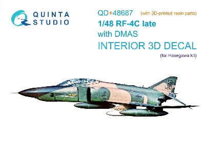 Mcdonnell Douglas Rf-4 C Phantom Ii (Late With Dmas) - 3d-printed & Coloured Interior With 3d-printed Parts (For Hasegawa Kits) 